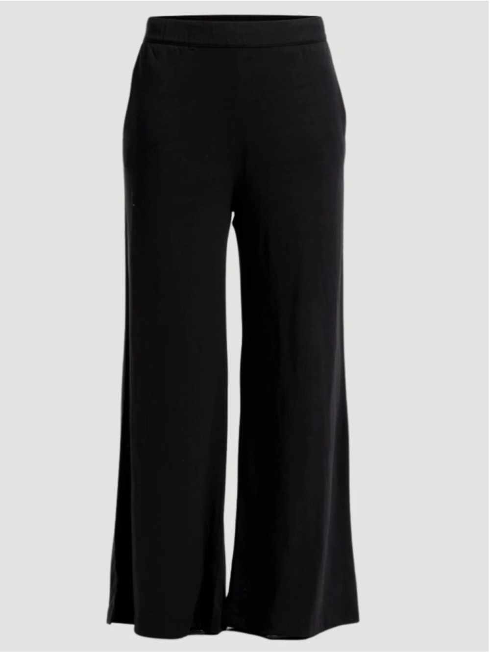 MAJESTIC FILATURES DELUXE TEESHIRT STRETCH LINEN WIDE LEG PANT Size
